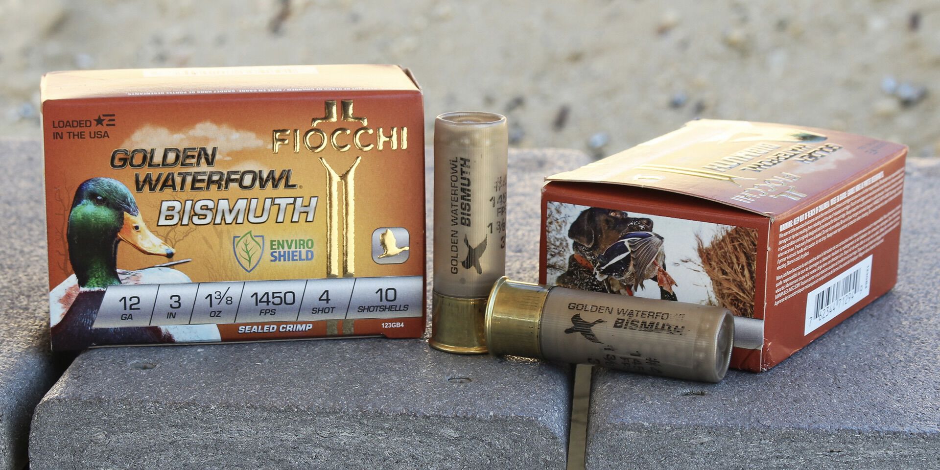 Golden Waterfowl Bismuth box and shotshells