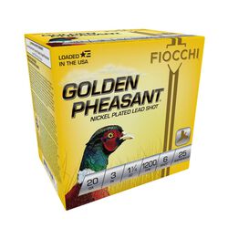 Golden Pheasant, 20 Gauge, 6 Shot, 3 in, 1 1/4 oz, 1200 fps