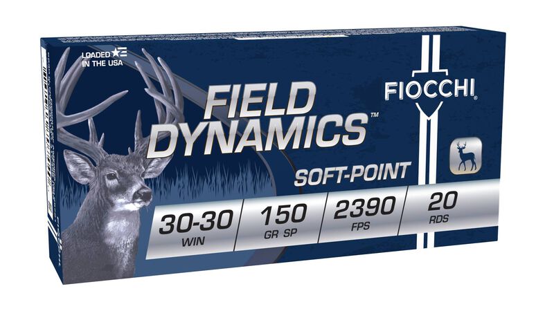 Field Dynamics Big Game, 30-30 Win, 150 Grain, Flat Soft Point, 2390 fps 30-30 Win Caliber Ammo - 20 Rounds of 150 Grain Weight Ammunition (FOA3030B)