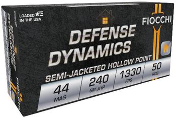 Defense Dynamics, 44 Magnum, 240 Grain, Jacketed Hollow Point, 1330 fps