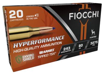 Hyperformance Hunt Rifle, 243 Win, 80 Grain, Barnes® TTSX™ Polymer Tipped Copper HP, 3275 fps