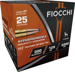 Hyperformance Hunt Rifle, 300 Blackout, 125 Grain, Hornady® SST® Polymer Boat-Tail, 2200 fps