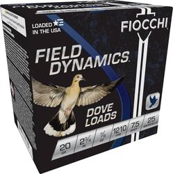 Field Dynamics Dove Loads, 20 Gauge, 7.5 Shot, 2-3/4 in, 7/8 oz, 1210 fps