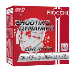 Shooting Dynamics Low Recoil, 12 Gauge, 8 Shot, 2-3/4 in, 7/8 oz, 1200 fps