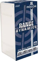 Range Dynamics Rimfire, 22 WMR, 40 Grain, Full Metal Jacket, 1900 fps