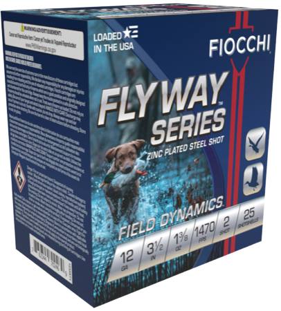 Fiocchi 1235ST2 Flyway Steel 12ga 3.5 in #2 Steel – Proven 25 Round Box 5 Fiocchi Ammunition 12 gauge 3-1/2 inch 1 3/8 oz #2 steel