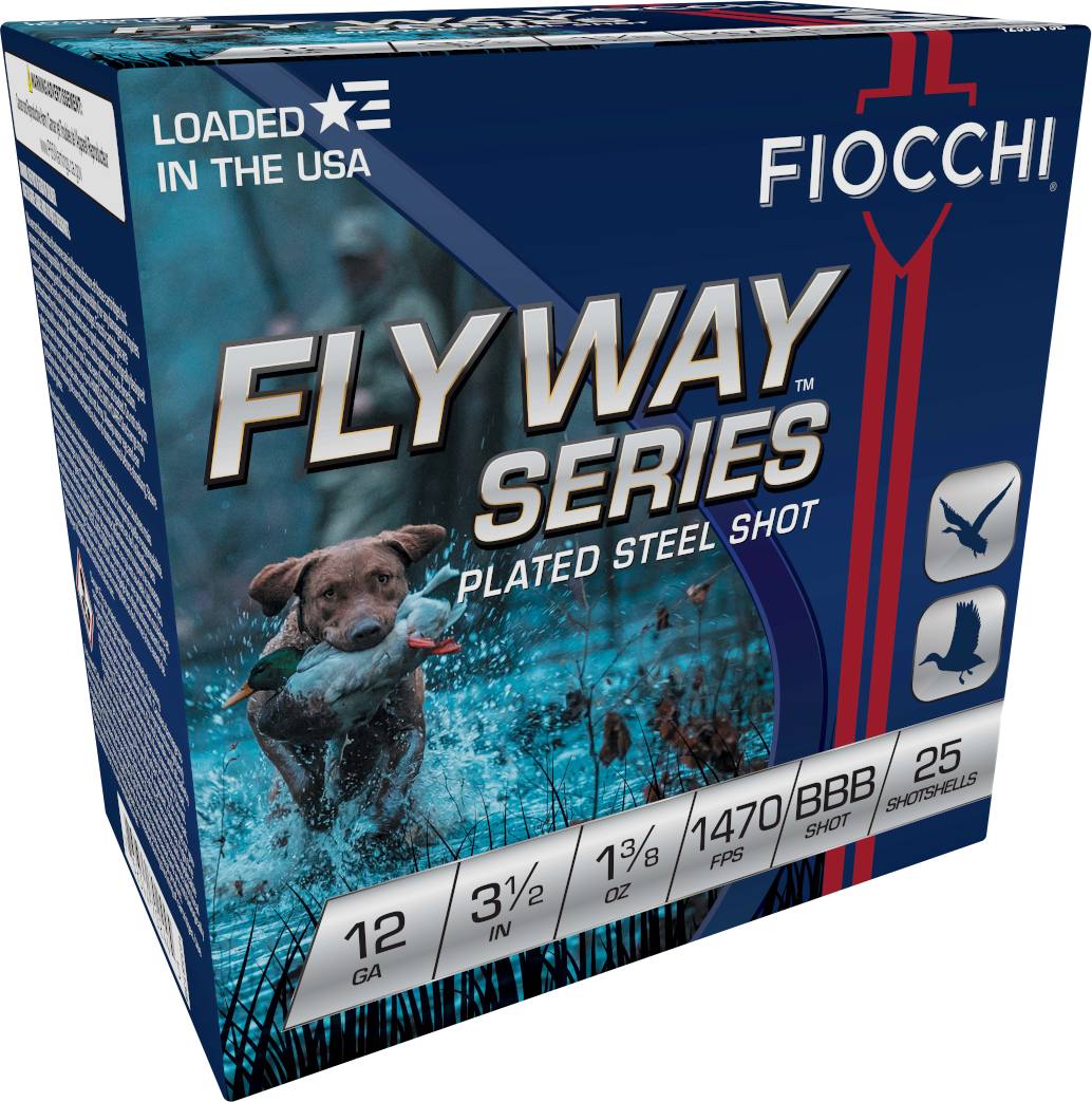 Fiocchi 1235ST3B Flyway Steel 12ga 3.5 in BBB Steel – Rugged Goose 25 Round Box