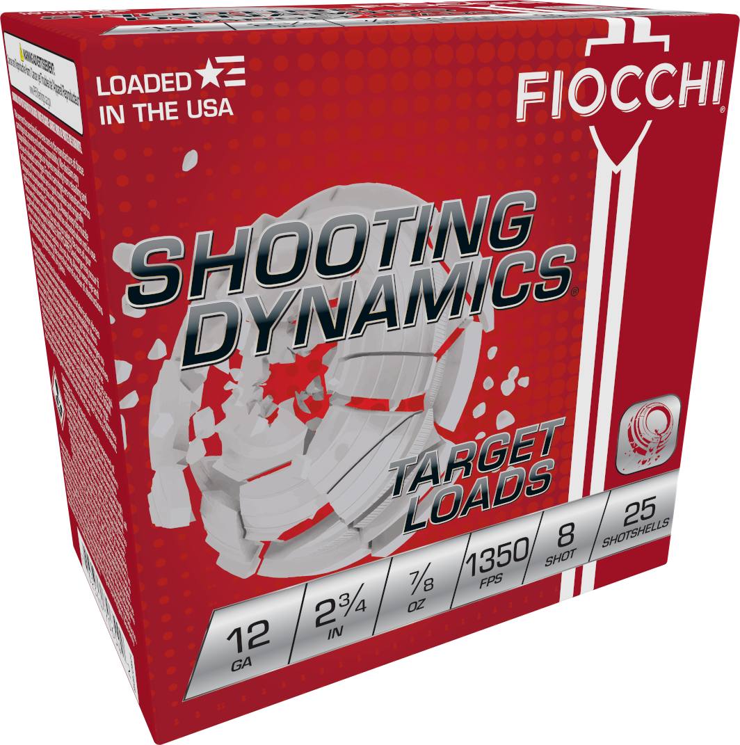 Fiocchi 12SD78H8 Shooting Dynamics 12ga 7/8 oz #8 – Superb 25 Round Box
