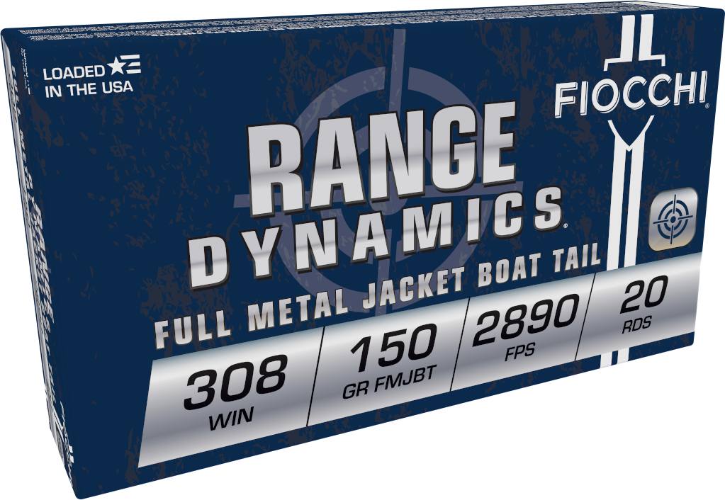 Fiocchi 308 Win 150gr FMJBT Range Dynamics – Reliable 20 Round Box